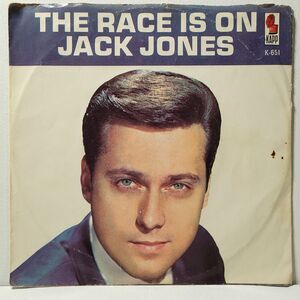 Jack Jones ‎45 The Race Is On / I Can't Believe I'm Losing You on Kapp VG Pop